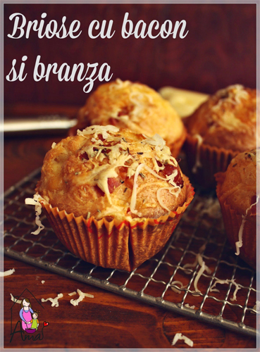 briose cu bacon si branza